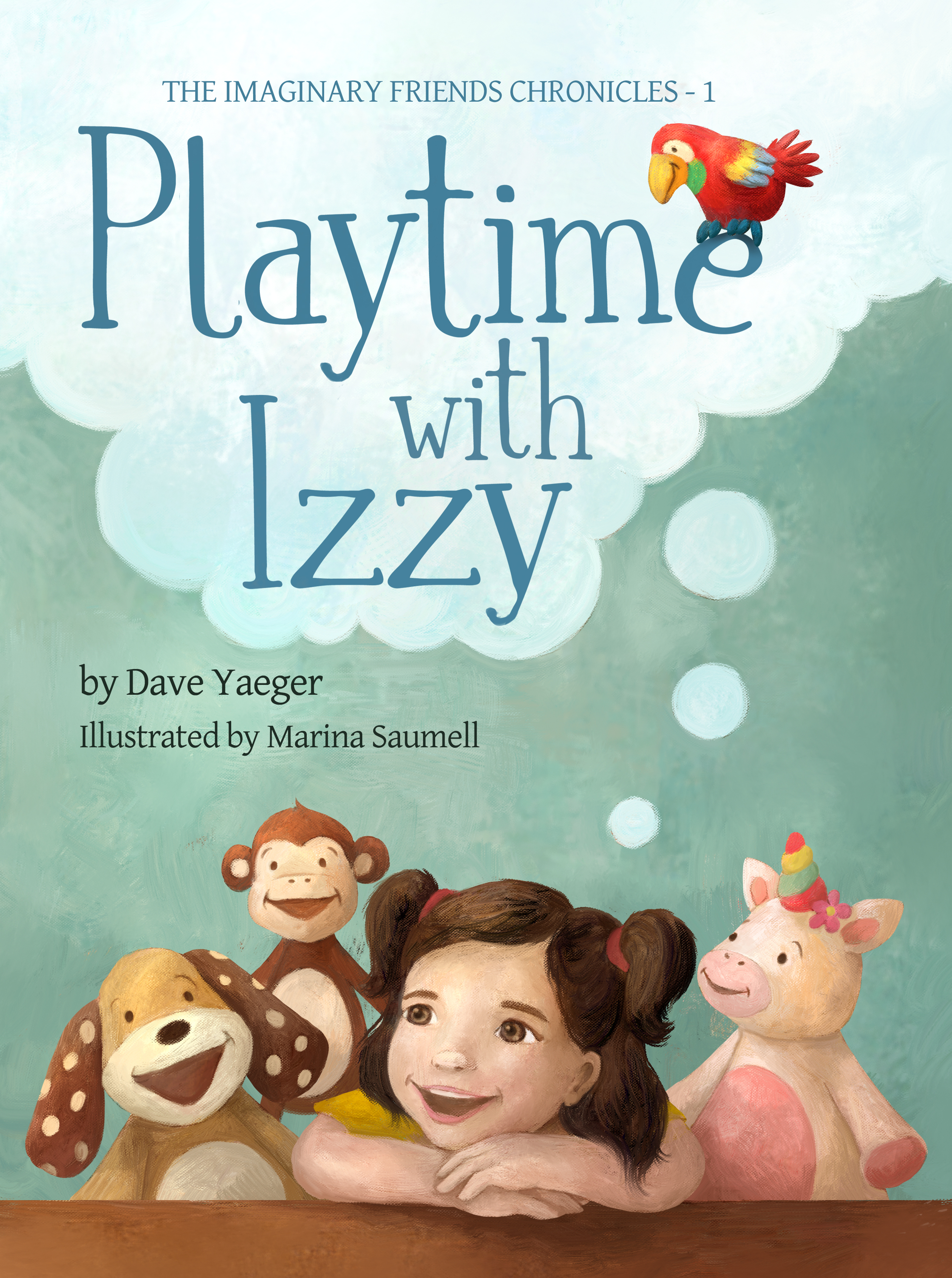 Cover of 'Playtime with Izzy' by Dave Yaeger, illustrated by Marina Saumell.